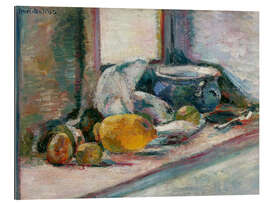 Gallery Print Blauer Topf und Zitrone