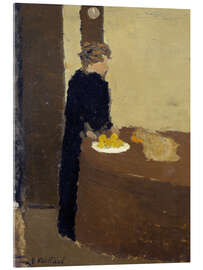Acrylglasbild Die Frau in Schwarz - Edouard Vuillard