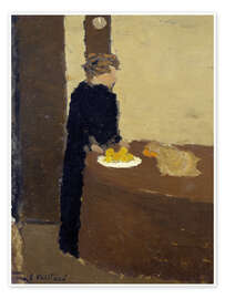 Wandbild Die Frau in Schwarz - Edouard Vuillard