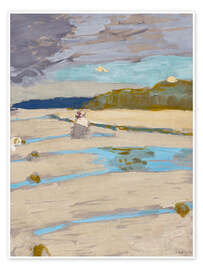 Wandbild Der Strand von Saint Jacut - Edouard Vuillard