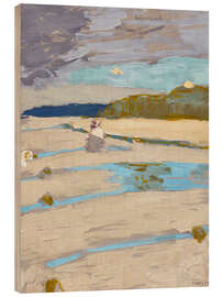 Holzbild Der Strand von Saint Jacut - Edouard Vuillard
