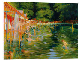 Hartschaumbild Das Schwimmbad