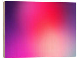 Holzbild Aura Pink Purple Vibration I - Ohkimiko
