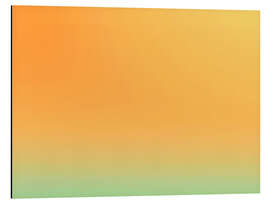 Alubild Aura Farbverlauf gelb grün - Ohkimiko