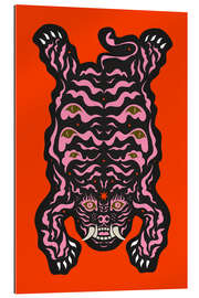 Quadro em plexi-alumínio Tag Orange - Chromakane