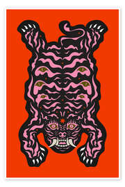 Wandbild Tag Orange - Chromakane