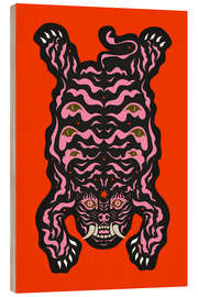 Holzbild Tag Orange - Chromakane