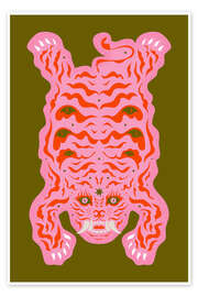 Wandbild Tag Pink - Chromakane