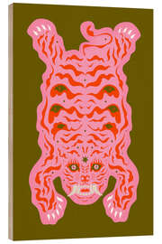 Holzbild Tag Pink - Chromakane