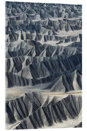 Acrylglasbild Abstrakte Landschaftsstrukturen in der Wüste von Utah, USA - Martin Podt