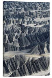 Leinwandbild Abstrakte Landschaftsstrukturen in der Wüste von Utah, USA - Martin Podt