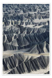 Poster Abstrakte Landschaftsstrukturen in der Wüste von Utah, USA - Martin Podt