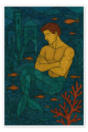 Poster Stille Kraft im Ozean - Sabine Wagner