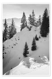 Wandbild Blick vom Laber in die Ammergauer Alpen, Oberbayern - Christian Müringer