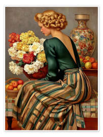 Wandbild Üppige, anmutige Blüte - DejaReve