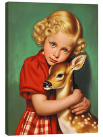 Leinwandbild Weihnachtskuscheln