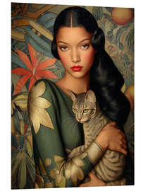 Hartschaumbild Femme fatale