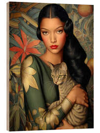 Holzbild Femme fatale