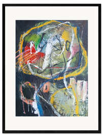 Gerahmter Kunstdruck Bicephal IV 1968, Cobra inspiration - Jean Moreaux