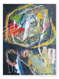 Wandbild Bicephal IV 1968, Cobra inspiration - Jean Moreaux