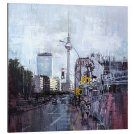 Magnettafel Blick Richtung Alex mit Fernsehturm