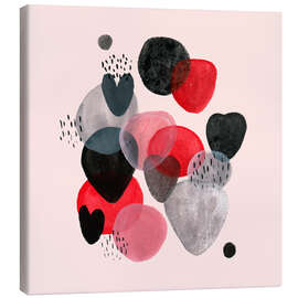 Leinwandbild Kieselsteine und Küsse I - Melissa Wang