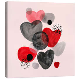 Leinwandbild Kieselsteine und Küsse I - Melissa Wang