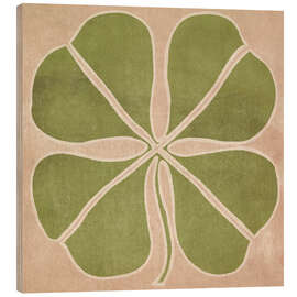 Holzbild Four Leaf IV