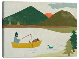 Leinwandbild Papiersee I