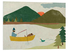 Hartschaumbild Papiersee I - June Erica Vess