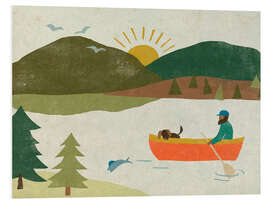 Hartschaumbild Papiersee II