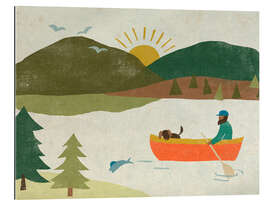 Quadro em plexi-alumínio Paper Lake II - June Erica Vess