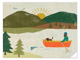 Wandsticker Papiersee II