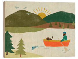 Holzbild Papiersee II