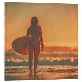 Acrylglasbild Malibu Paddleout