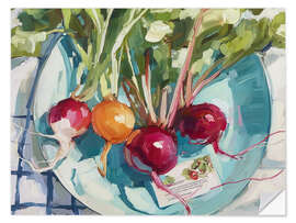 Sticker mural Garden Plate III - Paula Freeman