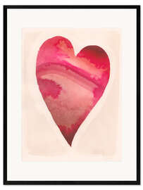 Gerahmter Kunstdruck Heiliges Herz I