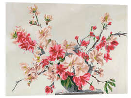 Acrylglasbild Leaning Petals I - Melissa Wang