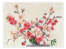 Wandbild Leaning Petals I - Melissa Wang