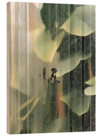 Wood print Botanical Glass I - Paula Freeman