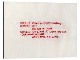 Alubild Stitched Love Poem - Victoria Barnes