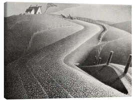 Leinwandbild März, 1941 - Grant Wood