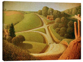 Leinwandbild Der Neue Weg, 1939 - Grant Wood