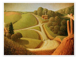 Wandbild Der Neue Weg, 1939 - Grant Wood