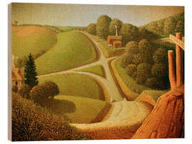 Holzbild Der Neue Weg, 1939 - Grant Wood