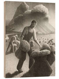Holzbild Approaching Storm, 1940 - Grant Wood