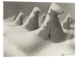 Acrylic print January, 1938 - Grant Wood