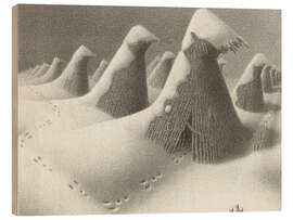Holzbild Januar, 1938 - Grant Wood