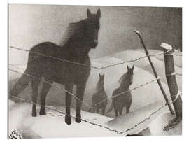 Print på aluminium February, 1940 - Grant Wood