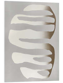 Acrylglasbild Organische Formen und neutrale Farbtöne - Alma